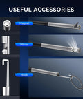 Ultra Slim 5.5mm USB Endoscope Borescope with 6 LED Lights, 720P HD Camera Probe accessories magnet, mirror, and hook