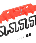 Bucket Truck Hook Organizer And Lineman Tool Board With Six Extended Hooks And Two Rounded Loops, Patented Design, black hooks