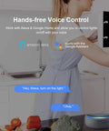 Hands-free voice control with S31 Lite Smart Plug No Hub Required ETL Certified IFTTT Compatible Works With Alexa And Google Home.