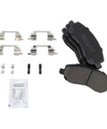 Front And Rear Ceramic Brake Pad Set For Mitsubishi Outlander Sport 2013 To 2024 And Outlander 2017 To 2019 with accessories