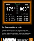 Beastly 1200W Smart Hot Air Rework Station display with temperature, airflow settings, and Roc Segmented Curve Mode instructions.