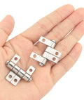 Two Pack 360 Degree Torque Hinges Friction Type Positioning Hinges Iron Durable Rust Resistant Easy To Install With Mounting Screws Included