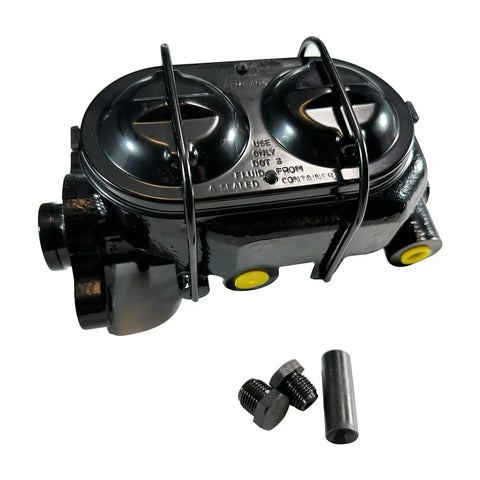 7 Inch Dual Frame Mount Pedal Power Brake Booster And Master Cylinder For Classic Chevy Suburban Trucks 1947 1954, black metal