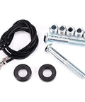 Slick Universal Brake Proportioning Valve Kit With Adjustable Knob And Mounting Bracket Stainless Lines Hot Swap Street Upgrade Rad Stopping Power For Muscle Cars And Trucks. Includes screws, washers, and wire.
