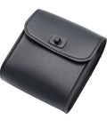 Lightweight Handlebar Bike Bag Pouch For Cyclists Water Resistant Tube Storage Bag, sleek black design, PU material