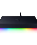 Flex Your Desk With This Thunderbolt Five Dock Offering Eleven Ports And An M2 Ssd Slot For Smooth Multi Monitors And Quick Laptop Power Ups That Never Bog Down Your Workflow, sleek black design with RGB lighting.