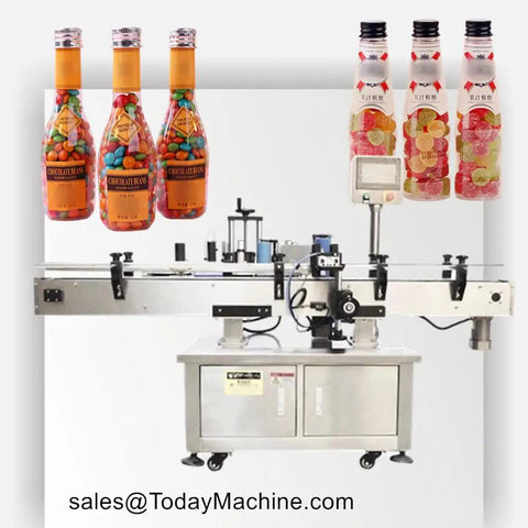 Top Tier Pro Automatic Round Bottle Labeling Machine Hella Accurate High Speed Sticker Applicator Quick Install Heavy Duty Packaging Gear For Small Business Stores with jars and labels
