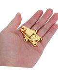 Super Cool 2 Pack Retro Toggle Latch Buckles For Wooden Chest Jewelry Box Lock Replacement Secure Hasp Hardware With Durable Antique Finish in hand.
