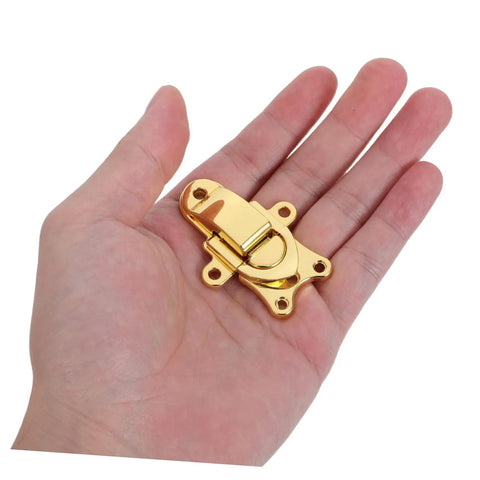 Super Cool 2 Pack Retro Toggle Latch Buckles For Wooden Chest Jewelry Box Lock Replacement Secure Hasp Hardware With Durable Antique Finish in hand.