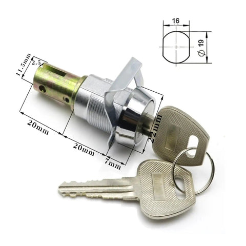 Top Tier Juzjutm Cabinet Lock For Game Machines Vending Toys School Gym Cases Heavy Duty Metal Hardware DIY MS540 1202 Clip Piece with keys