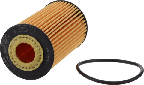 Extra Guard CH10246 Spin On Engine Oil Filter For 10K Mile Change, Replacement Oil Filter For Everyday Drivers shown with gasket