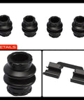 Upgrade Your Ride With This Premium Rear Left Right Disc Brake Hardware Kit For Chrysler Town Country Dodge Grand Caravan Ford Explorer Taurus And More Models To Keep Your Brakes Gripping tight And Safe On Every Bumpy Road. black dust boots and clip springs set