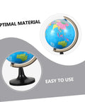 Large Desktop World Globe With Stand For Adults High Definition Geographic Tabletop Globe shown with stand, highlighting durability.