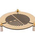 Bahtinov Mask For Telescopes 60 To 90mm Acrylic Fishbone Focusing Plate shown with brass screws and mounting posts