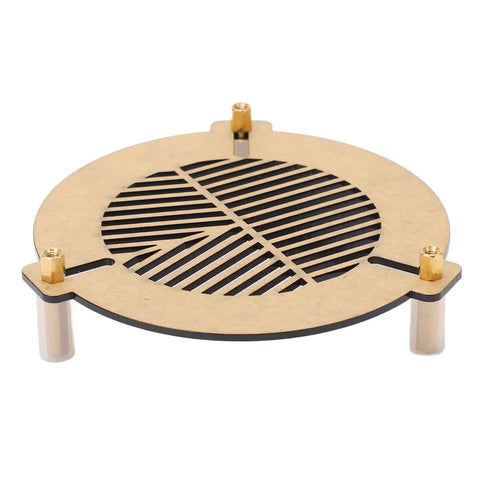 Bahtinov Mask For Telescopes 60 To 90mm Acrylic Fishbone Focusing Plate shown with brass screws and mounting posts