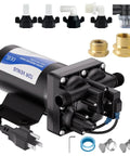 Heavy Hitter 110V AC Water Pressure Booster Pump With Auto Switch, featuring connectors and hardware for easy installation.