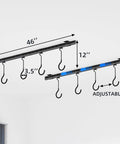 Ceiling Mounted Bike Rack for Garage Heavy Duty Indoor Metal Bike Hanger With 8 Adjustable Hooks That Holds Four To Eight Bikes