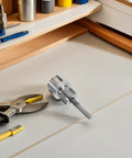 Heavy Duty Electric Drill Adapter Pipe Threader Tool For Ppr And Pe Pipes on workbench with pliers and tools.