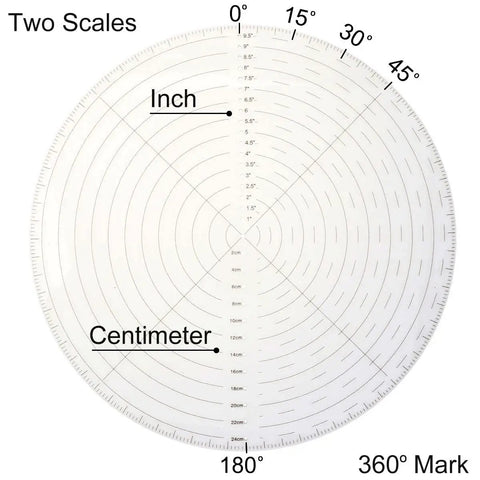 10 Inch Round Center Finder Tool For Wood Turning Lathe Work Clear Acrylic Circle Locator For Drawing Circles And Locating Center