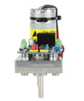 Heavy Duty Robot Servo Motor Delivering 180kg Cm Killer Torque 12V And 24V DC Power For RC Cars And Quadcopters front view with connectors.