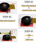 Round Disc Cutter Set With 13 Disc Sizes From One Quarter Inch To Three And Three Eighths Inches Yellow Handle Precision Hole Punch tutorial