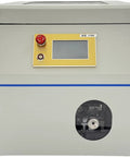 Automatic Terminal Crimping Machine With Color Touch Screen And Auto Vibratory Bowl Feeder For Ferrule Crimping Tool front view with control panel.