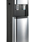 Bottom Loading Water Cooler Dispenser For 5 Gallon Bottles With Hot And Cold Water, Stainless Steel Inner Tank, Dark Gray Unit