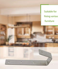 Rock Solid Heavy Duty Stainless Steel Bunk Bed Ladder Hooks Keep It Locked Down Tough As Nails Bed Brackets in kitchen setting.