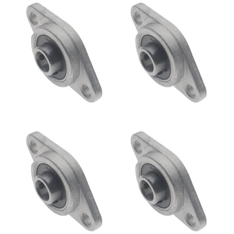 4 Pack Pillow Block Flange Bearing KFL08 Self Aligning Zinc Alloy Mounted Flange Bearing With 8 mm Inner Diameter Built For Heavy Duty Construction Gear And Home Appliances, four bearings
