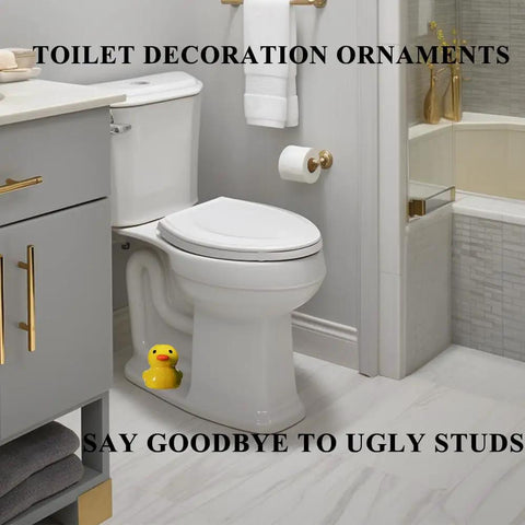 Sweet Ceramic Duck Toilet Bolt Covers For A Fresh Bath Swap Dope Screw Caps With Easy Install And Zero Fuss Upgrades Your Sanitary Hardware Today in bathroom next to toilet.