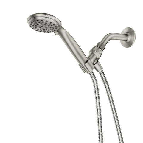 Handheld Shower Head With Hose In Spot Resistant Brushed Nickel Finish 6 Spray Patterns For Full Spray Downpour Relaxing Massage Massage Rinse And More No Sweat Easy Wall Mount Install Built To Last Bathroom Upgrade