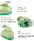 Circle Punch Set Of 3 Inches, 2 In, 1.5 In And 1 In For Crafting Scrapbooking Cards And DIY Albums Durable zinc alloy hole punch details