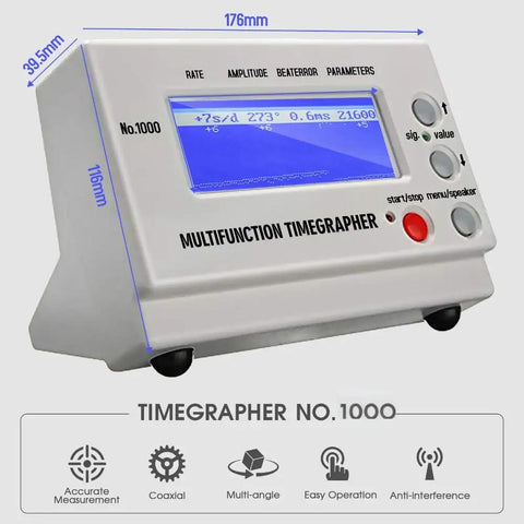Timegrapher No 1000 Watch Tester For Mechanical Movements, Pro Grade Calibrator And Timing Tool For Watchmakers