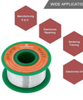Ultra Thin Solder Wire 0.01 Inch 0.3 mm Rosin Core Flux Lead Free Sn99 Ag0.3 Cu0.7 50G Spool for electronics applications
