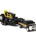 80th Anniversary 1 By 64 Scale Pulling Tractor With Pickup Truck And Trailer Diecast Set on white background