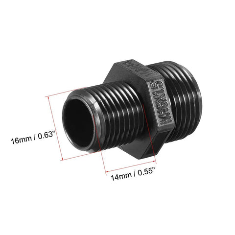 M16 Cable Gland 4 Holes Waterproof IP68 Nylon Joint With Adjustable Locknut For 2.4 to 3.4mm Wire Dia Seals Out Water and Dust Built To Last Rugged Industrial Grade Cable Entry Hub For Electrical Projects, 16mm thread, 14mm length