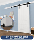 Heavy Duty Sliding Barn Door Floor Guide With Adjustable Rollers For That Slick Smooth Glide Rock Sturdy Steel Build seen in home setting.