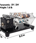Solenoid Electromagnetic Engine DIY Multi Level Coil Kit with boost circuit for science experiments, 8.3x4.3x4.3 inches