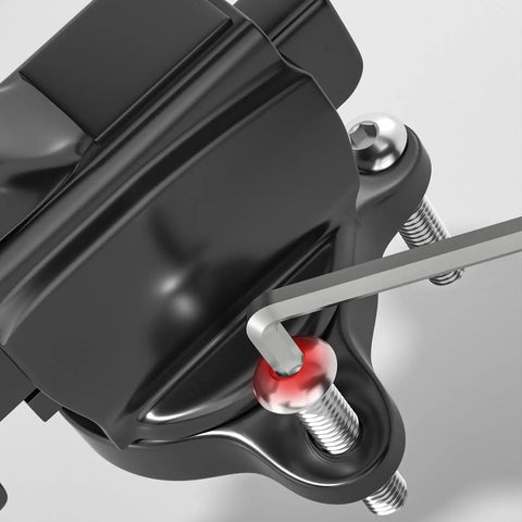 Close-up of a button head socket cap bolt being tightened with an Allen wrench, showcasing a 22 Pack 3/8 16 X 1/2 In Button Head Socket Cap Bolts.