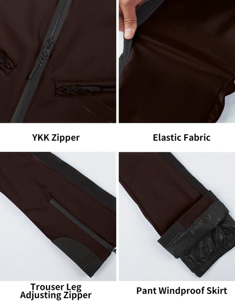 Details of Womens Ski Bibs Snow Pants Waterproof Windproof Warm Insulated Snowboard Overalls For Winter Comfort High Elasticity