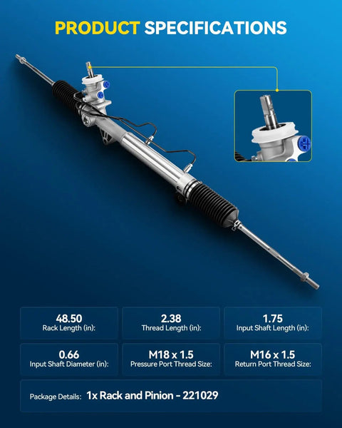 Rack And Pinion Direct Bolt In Replacement For 2005 2008 Uplander FWD 2005 2006 Montana FWD SV6 2005 2007 Terraza Relay FWD