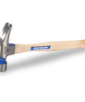 Hickory Handle Framer Hammer 28 Ounce Milled Face Made In USA Heavy Duty Framing And Demolition Tool With Extra Steel Behind The Face