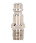 Pro Grade Pneumatic Die Grinder With Precision Machined Chuck air connector fitting for rotary tools, stainless steel construction.