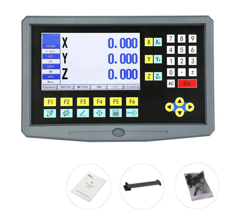 Precision Linear Scale Encoder With 9-Language LCD DRO For Lathe And Milling Machines, 3 Axis Digital Readout Display screen