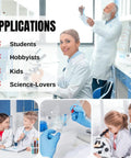 Lab setting showcasing Pre Cleaned Optical Glass Microscope Slide Set With 100 Coverslips for students and hobbyists.