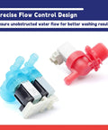 Solid Washer Cold And Hot Water Inlet Valve Set No Sweat Drop In Fit For Whirlpool Appliances Replaces W11688994 W11688995 showing two valve types.