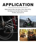 Rugged Chain Breaker Tool for Motorcycles and ATVs, ideal for quick disassembly on the go, featuring images of bikes and ATVs.