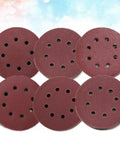 Grab These 60-Piece 5-Inch 8-Hole Hook And Loop Sanding Discs With Aluminum Oxide Grit for stone, glass, metal, and wood polishing.