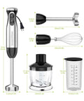 Straight Up Game Changer 4 In 1 Immersion Blender With Food Processor Chopper And Egg Whisk 20 Variable Speeds Plus Turbo Mode for smoothies, soups, and protein shakes.
