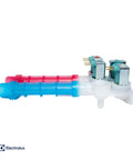 Electrolux washer water inlet valve 134637810 with dual connectors, replacement part for washing machines easy install plug and play.